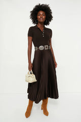 Squire Brown Short Sleeve Day Dress