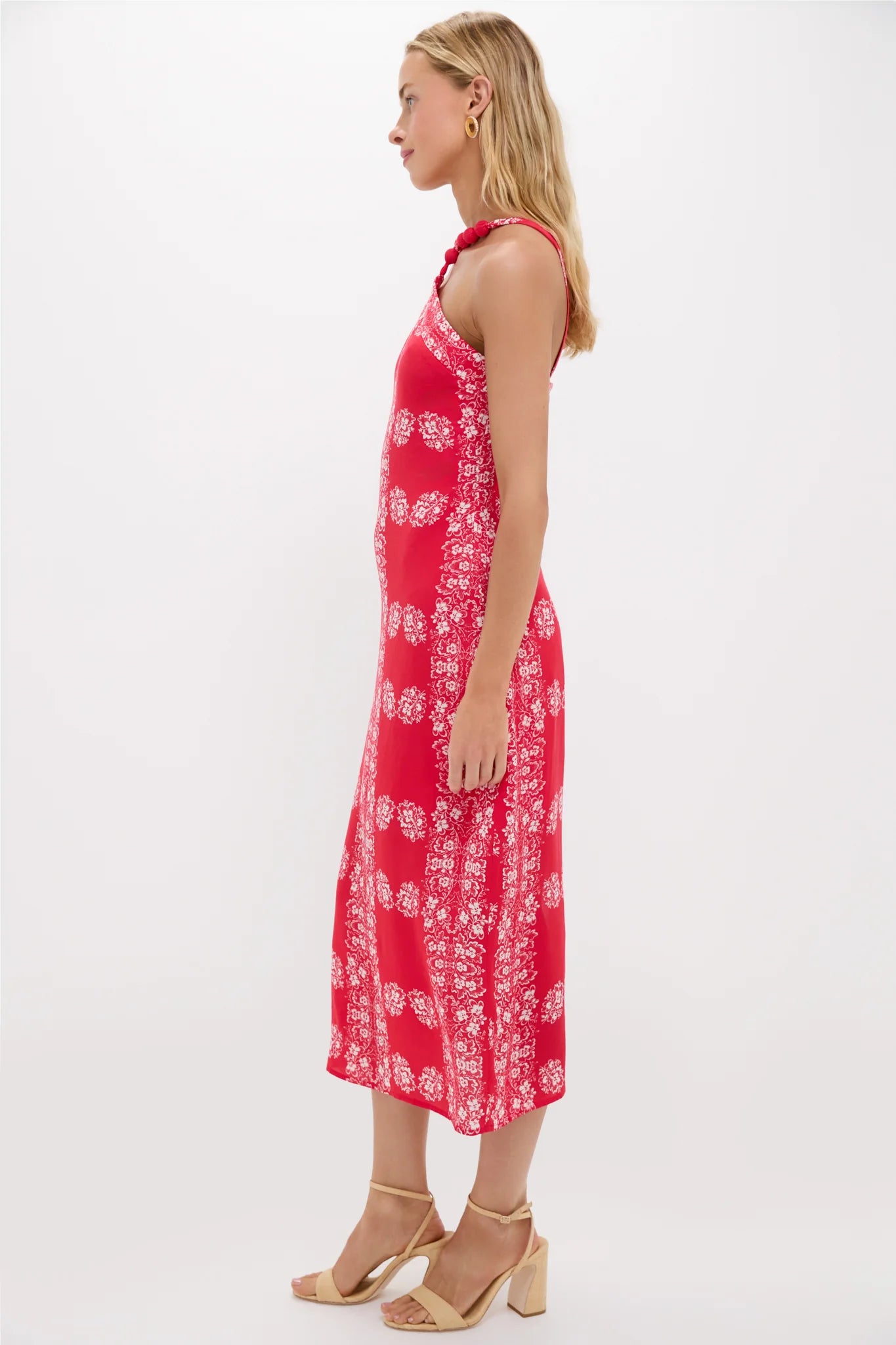 Red Floral Wauwinet Maxi Dress