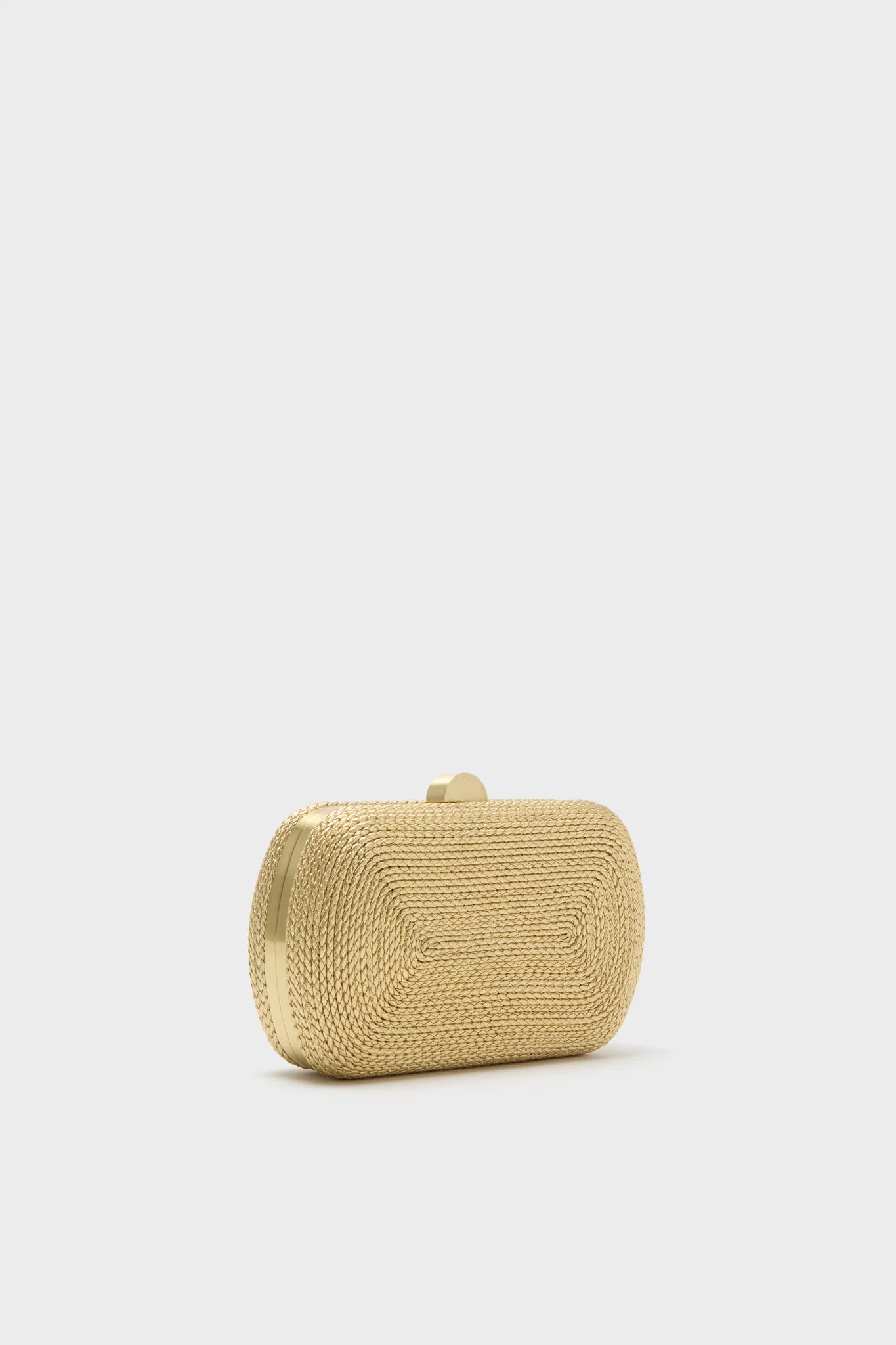 Gold Martina Coiled Rope Clutch