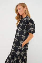 Black Eyelet Lewis Dress