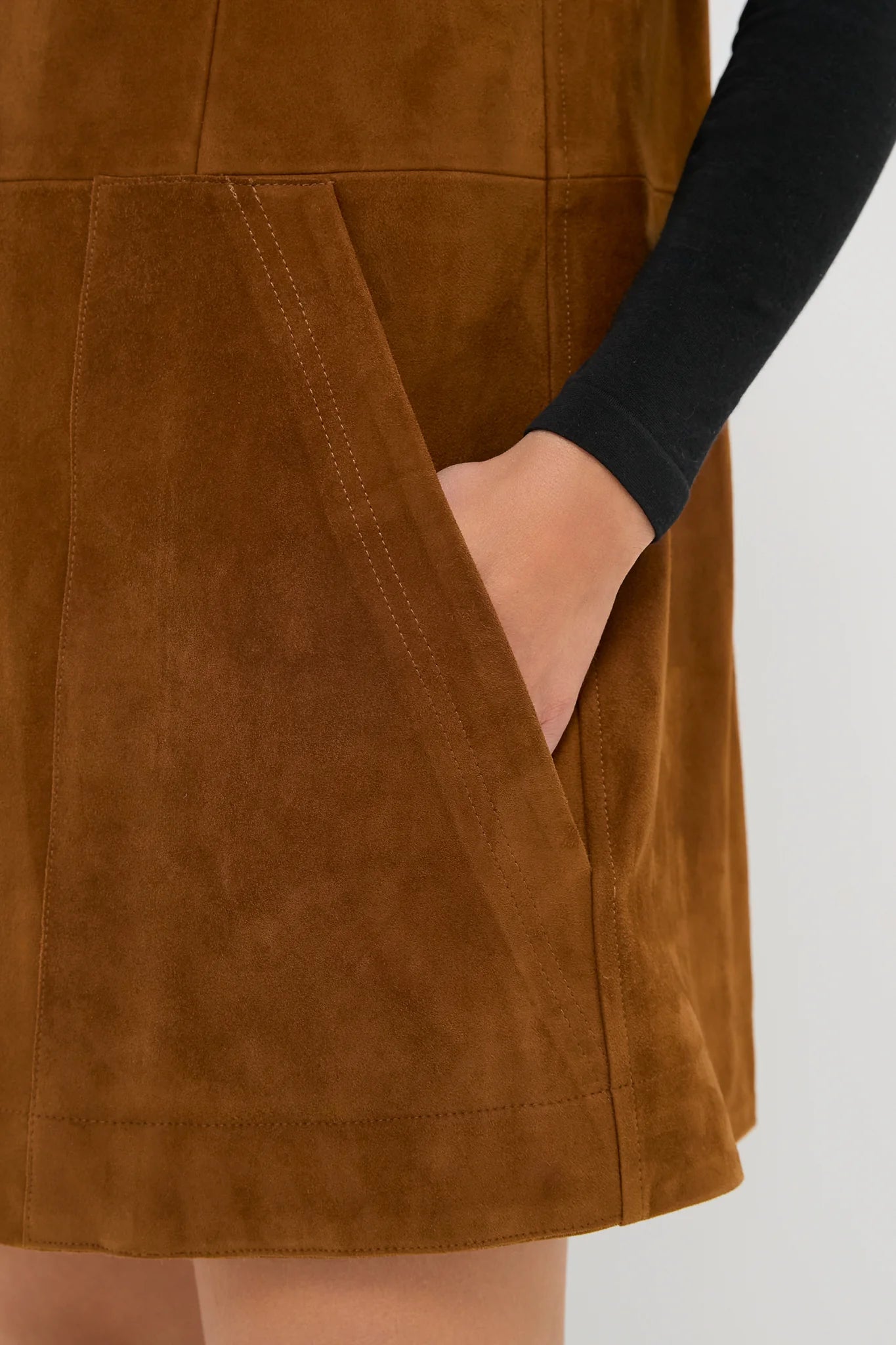 Toffee Suede Bailey Dress