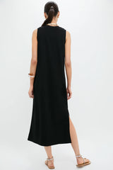 Black Sleeveless Gio Maxi Dress