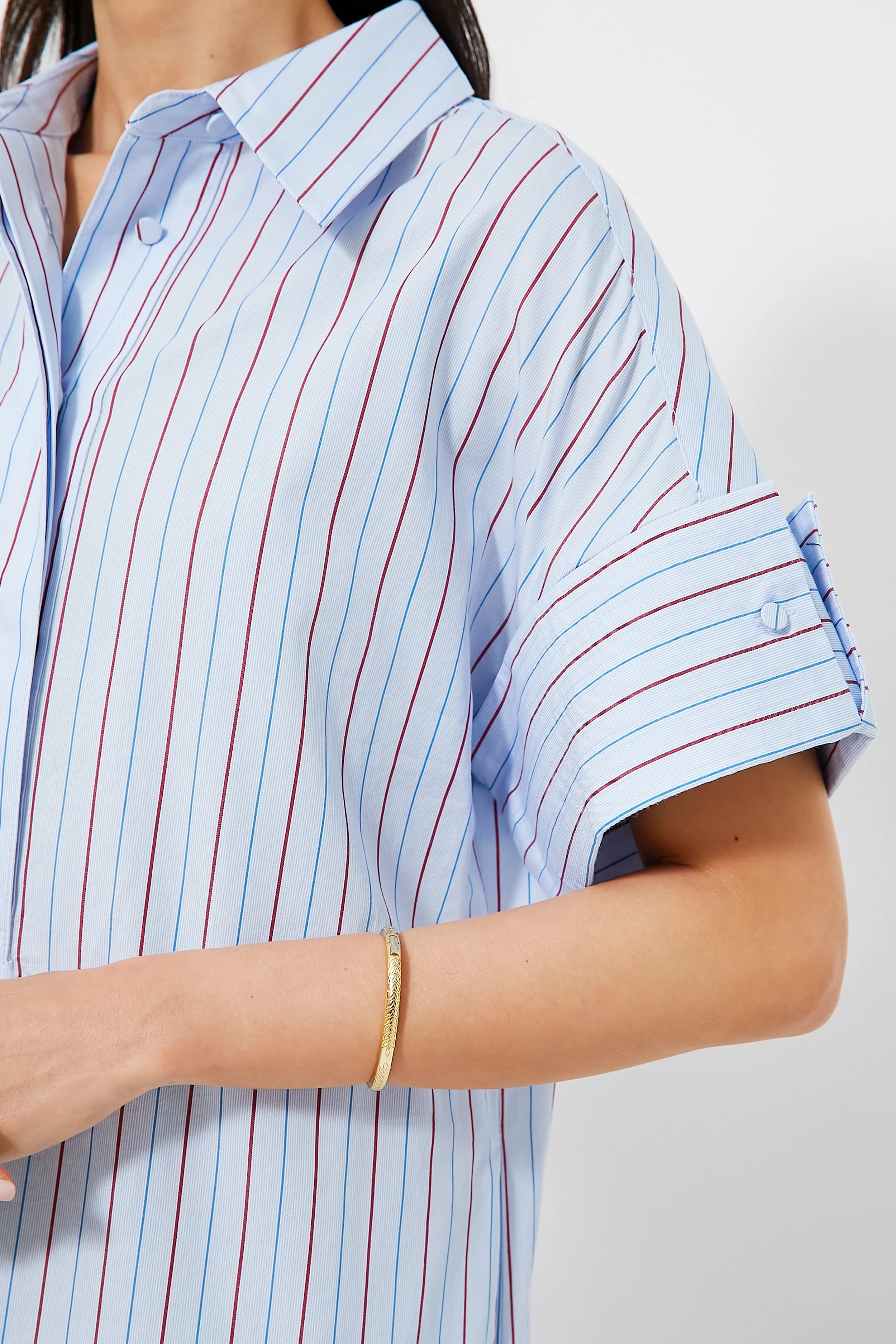 Blue and Red Stripe Reina Dress