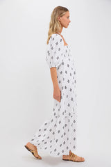 Exclusive Daughters Blackberry Wine Santiago 3 Maxi Dress