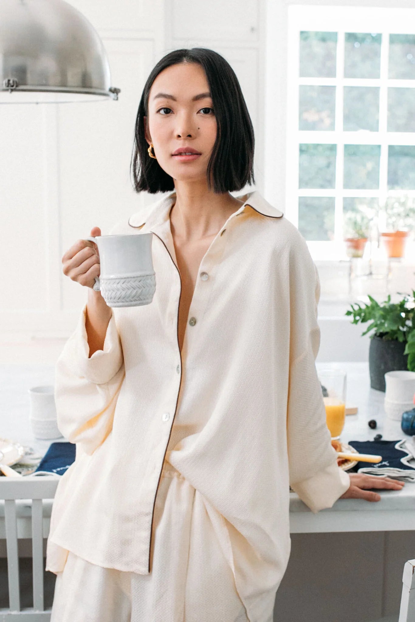 Pearl Pastelle Oversized Jaccard Shirt