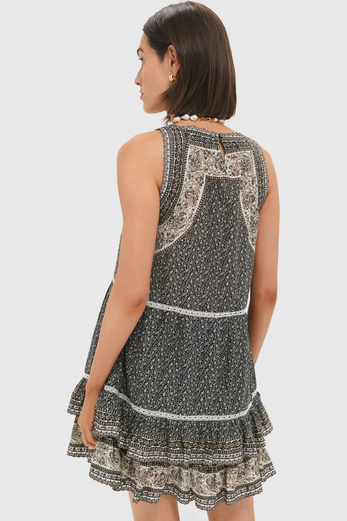 Multi Palma Print Tank Tunic Dress