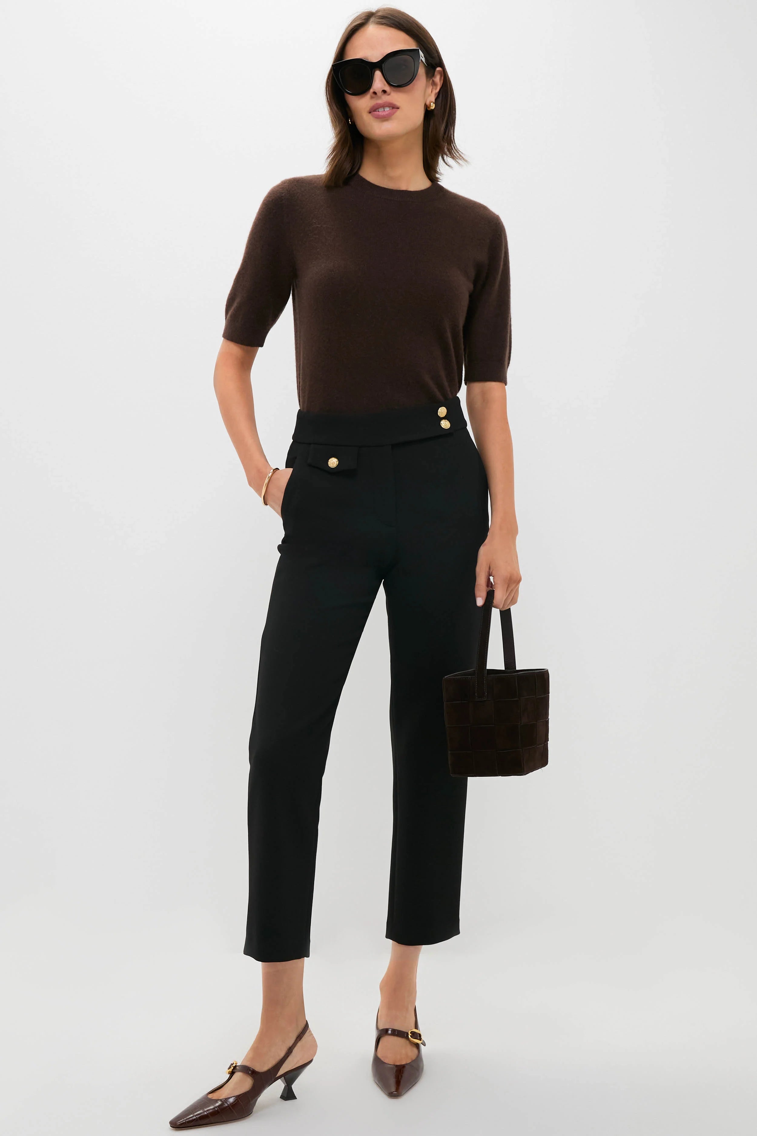 Dark Brown Natalia Sling Back Heels