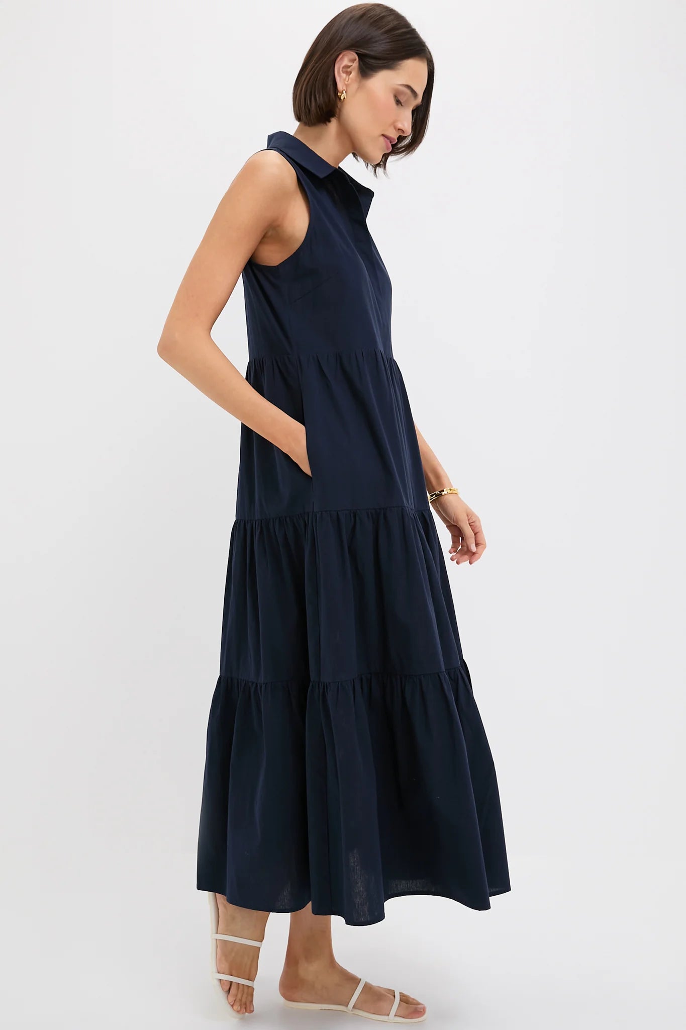 Navy Sleeveless Mabel Maxi Dress