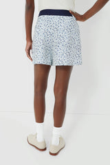 Poly Stretch Wide Leg Pleated Short