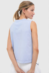 Light Blue Performance Cotton Sasha Tank