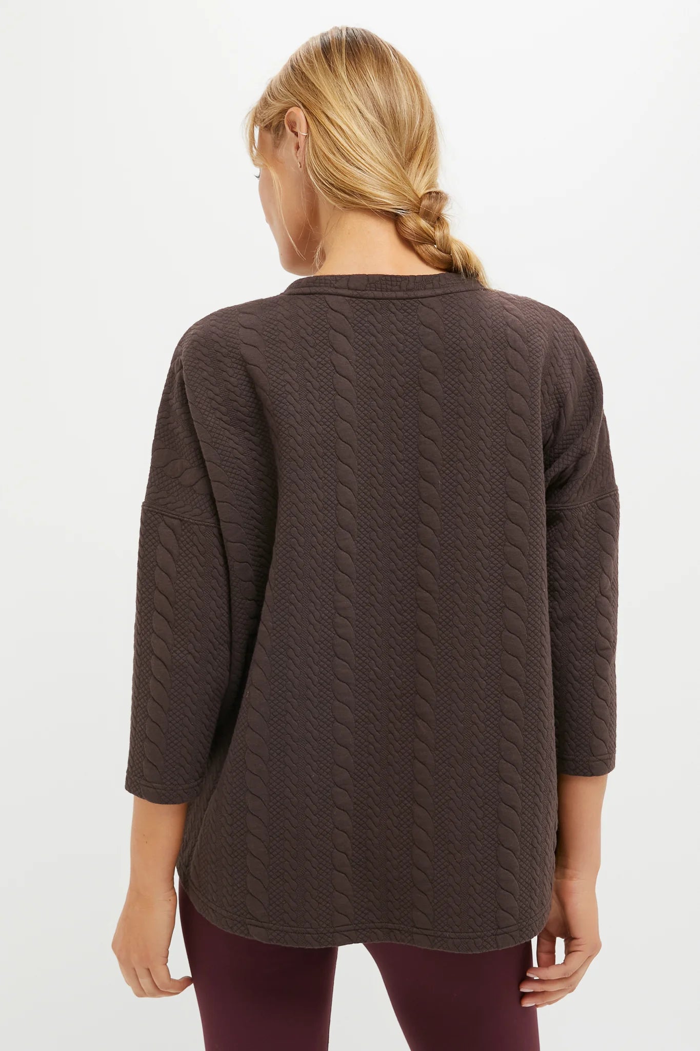 Chocolate Brown Ally Swing Sweatshirt