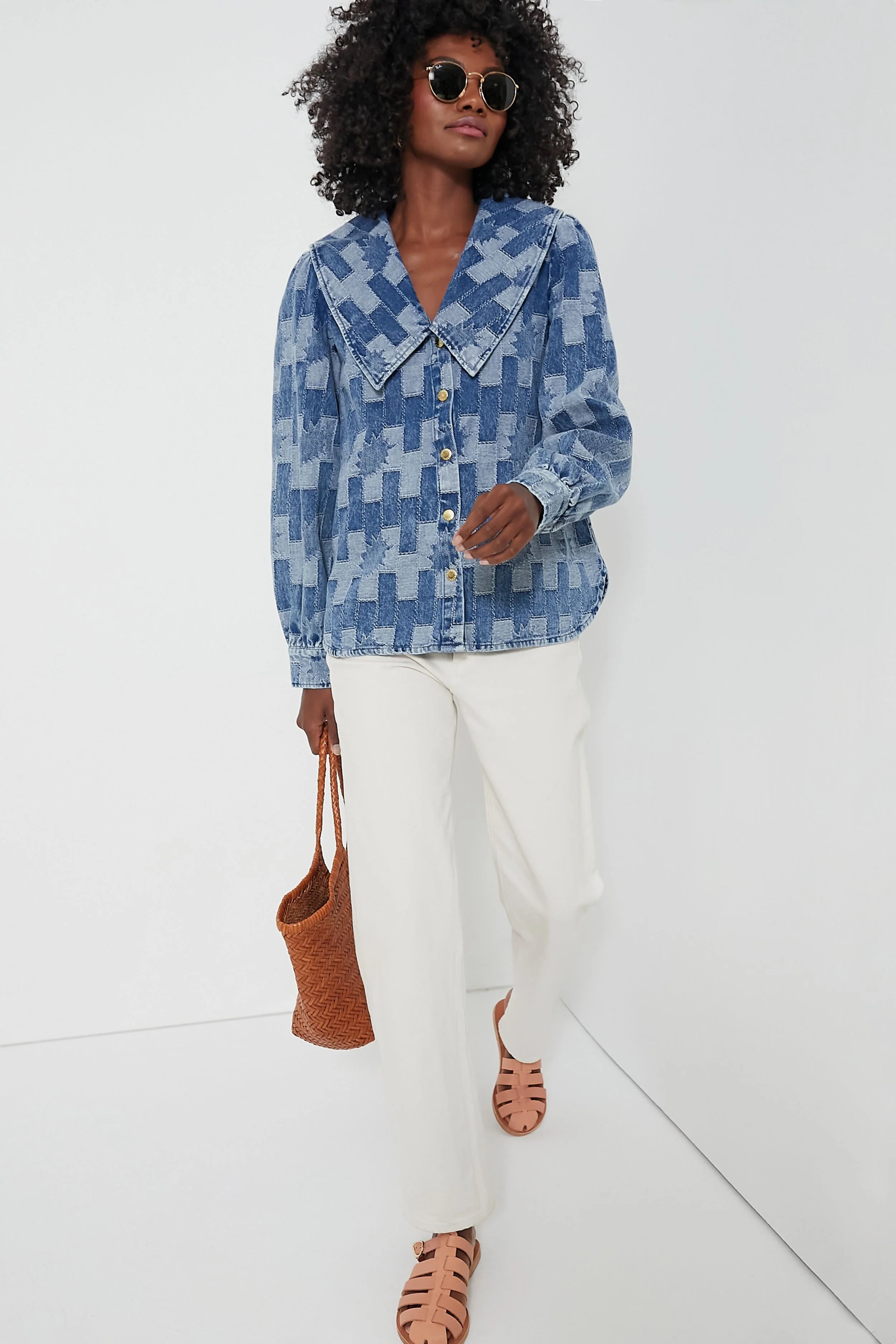 Patchwork Denim Bowhill Shirt