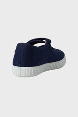 Navy Velcro Mary Janes
