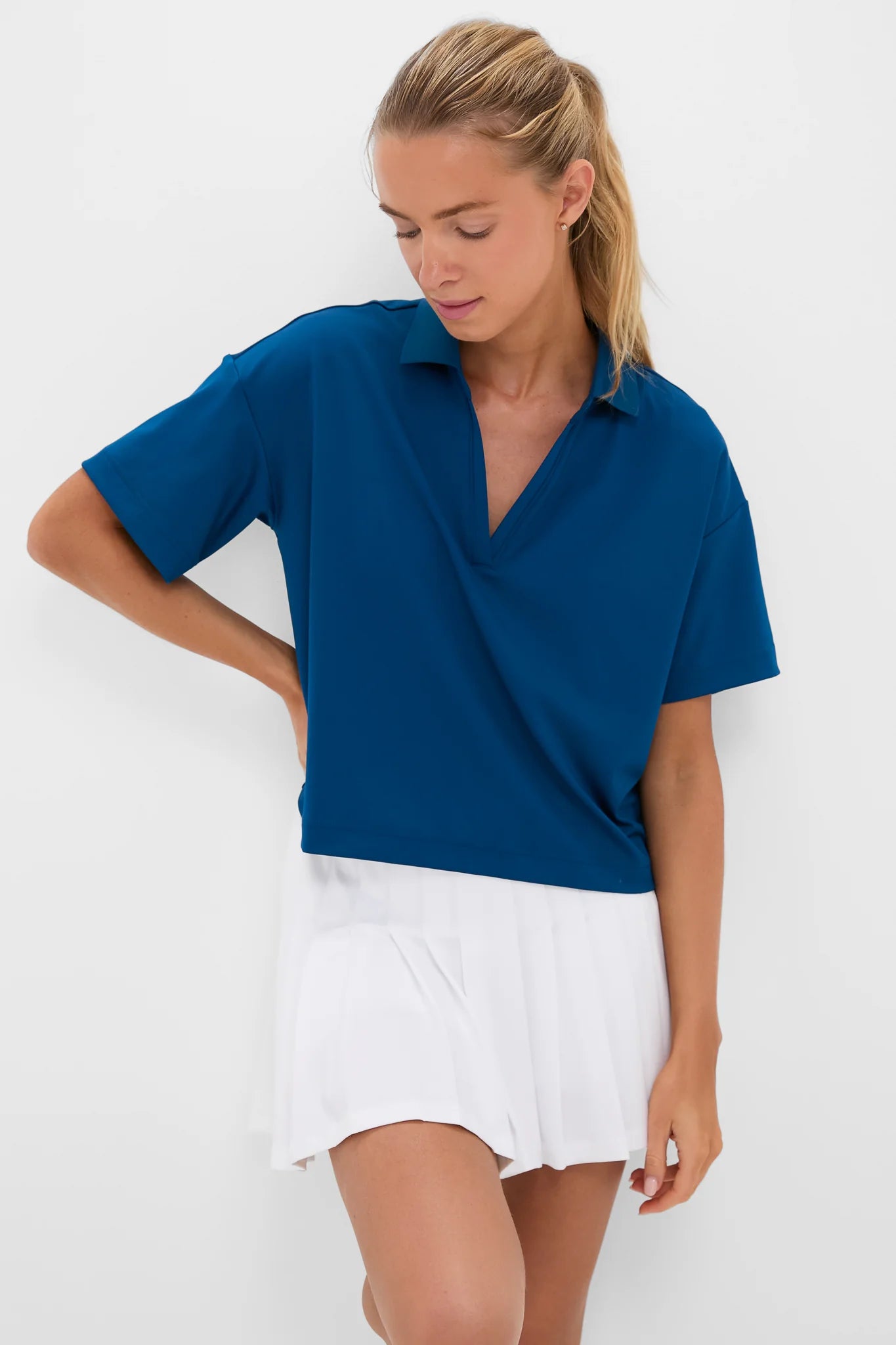 Poseidon Cropped Performance Jersey Caroline Polo