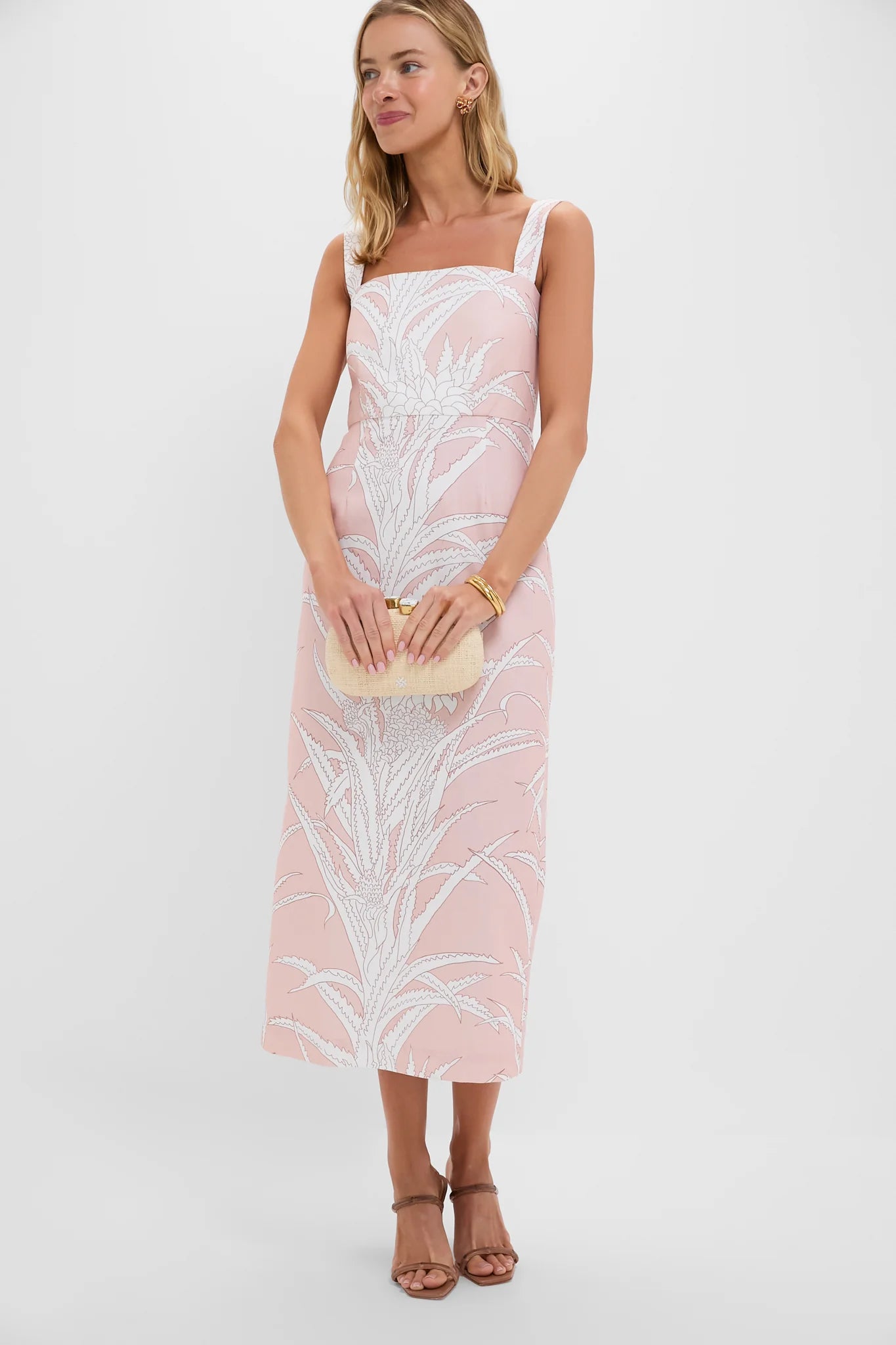 Pink Crystal Mava Earrings