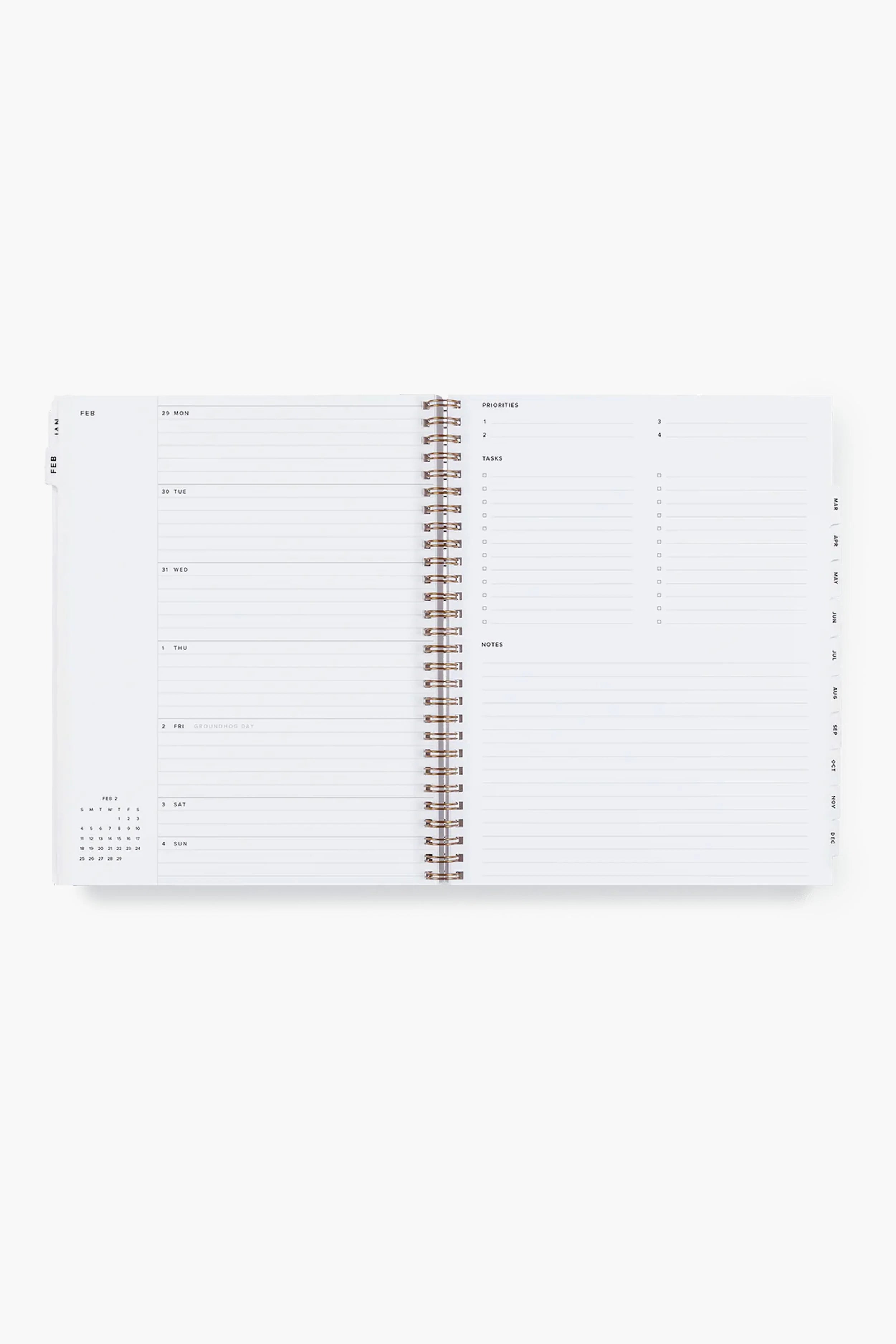 2024 Natural Linen Yearly Task Planner