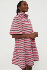 Zigzag Knit Stripe Crawford Dress