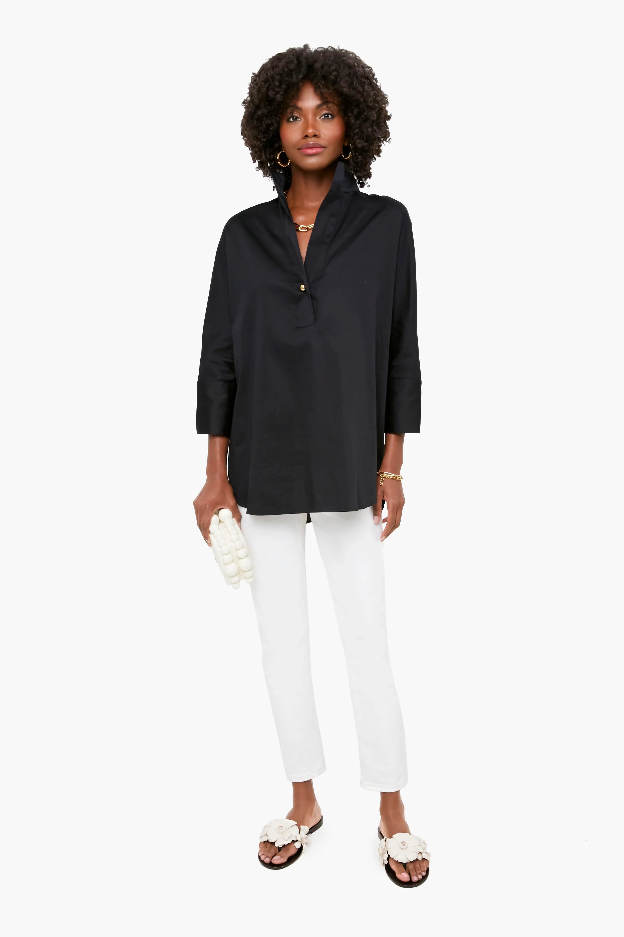 Black And White Jaylee Sandal