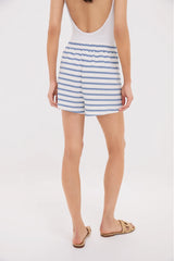 Striped Terrycloth Driftwood Shorts