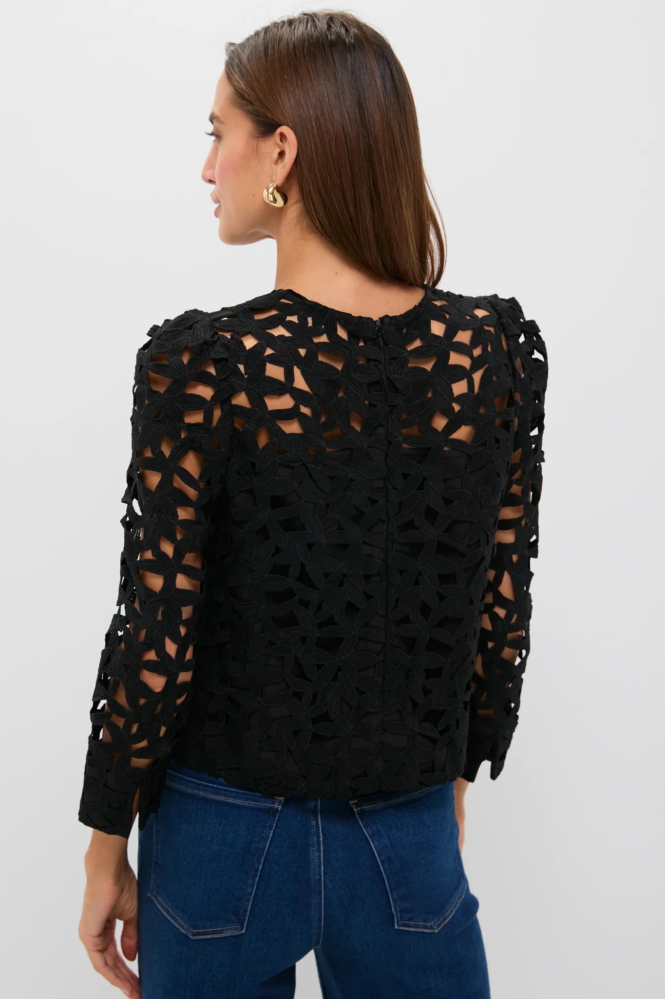 Black Lace Elodie Blouse