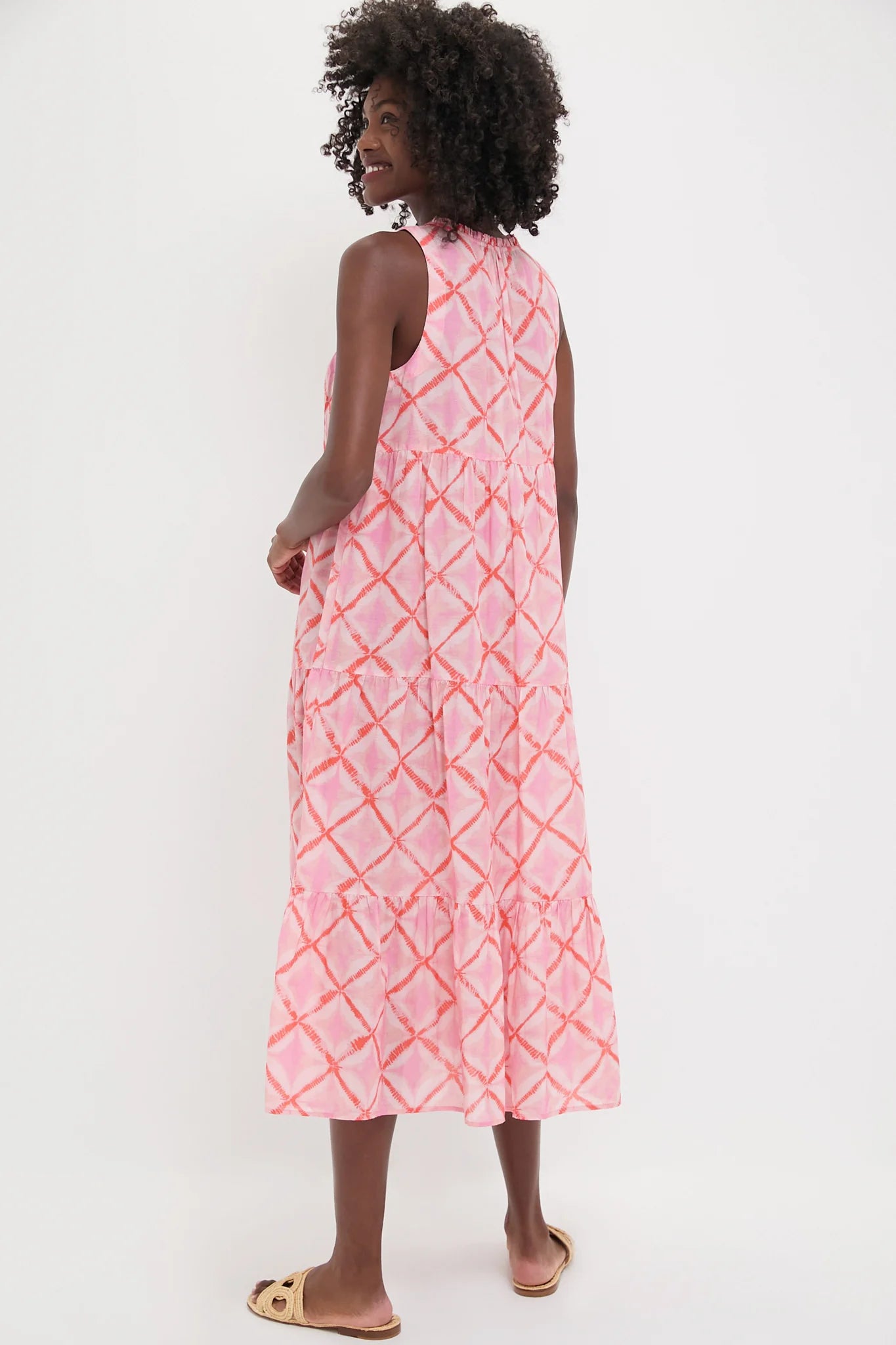 Coral Medallion Salty Paloma Caftan