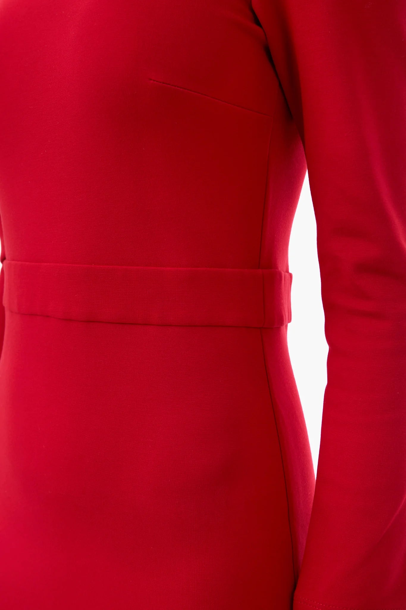 Red Long Sleeve Lena Dress