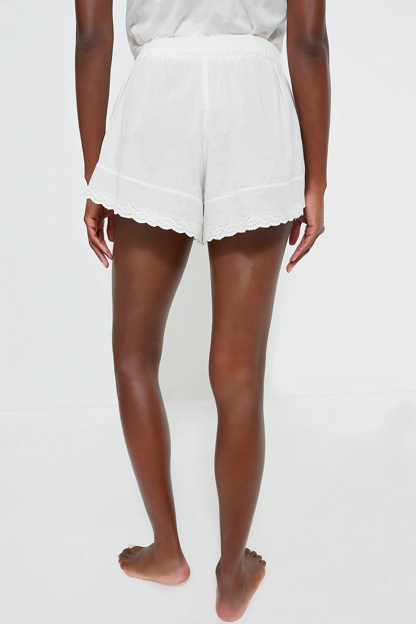 True White The Eyelet Tap Short