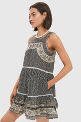 Multi Palma Print Tank Tunic Dress