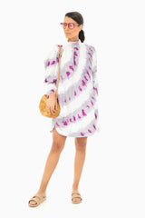 Fuchsia Tie Dye Tamara Tunic Dress