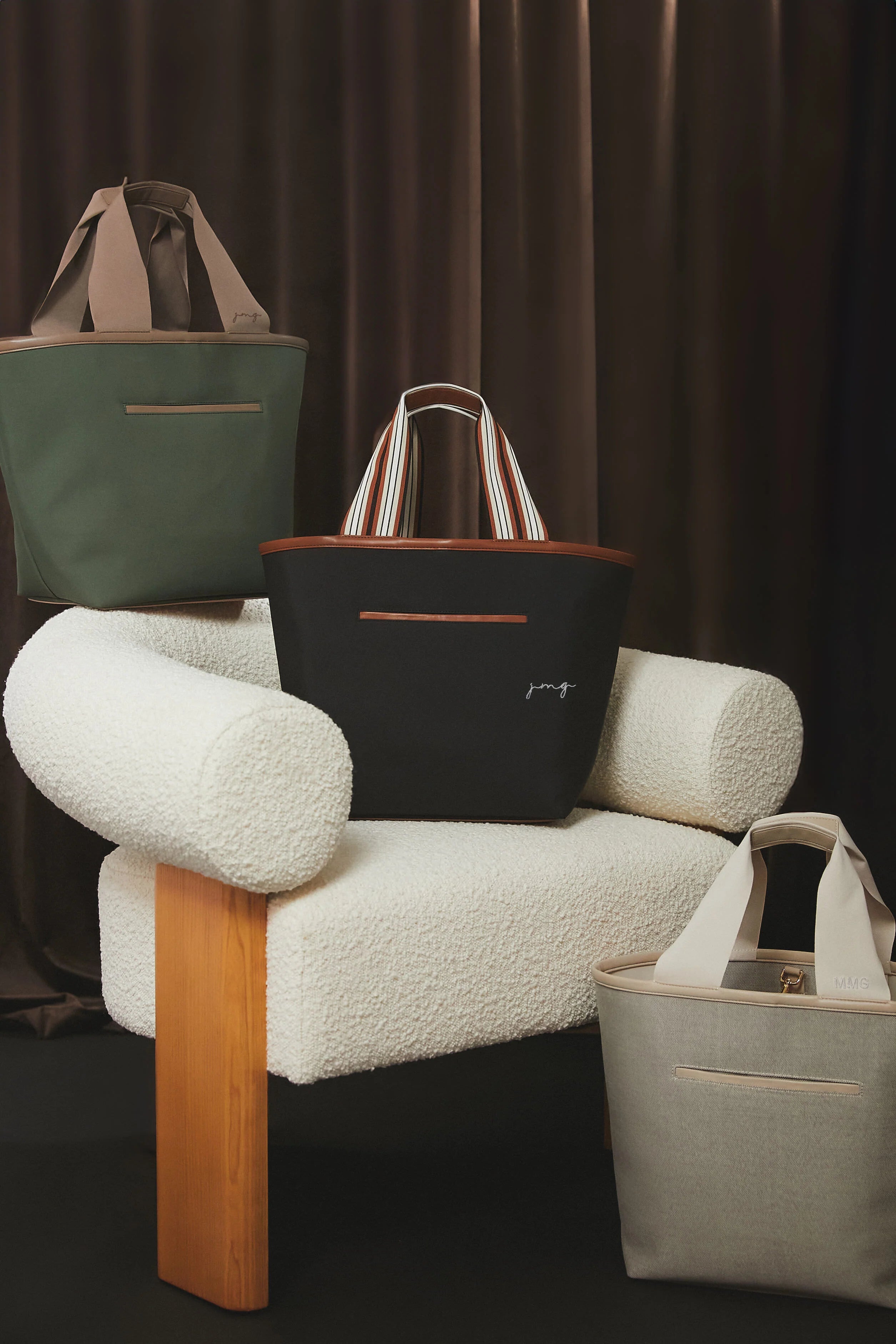 Black Nylon Tote Bag