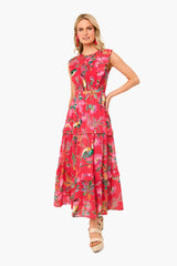 Woden Hedgerow Paradise Pink Iris Dress