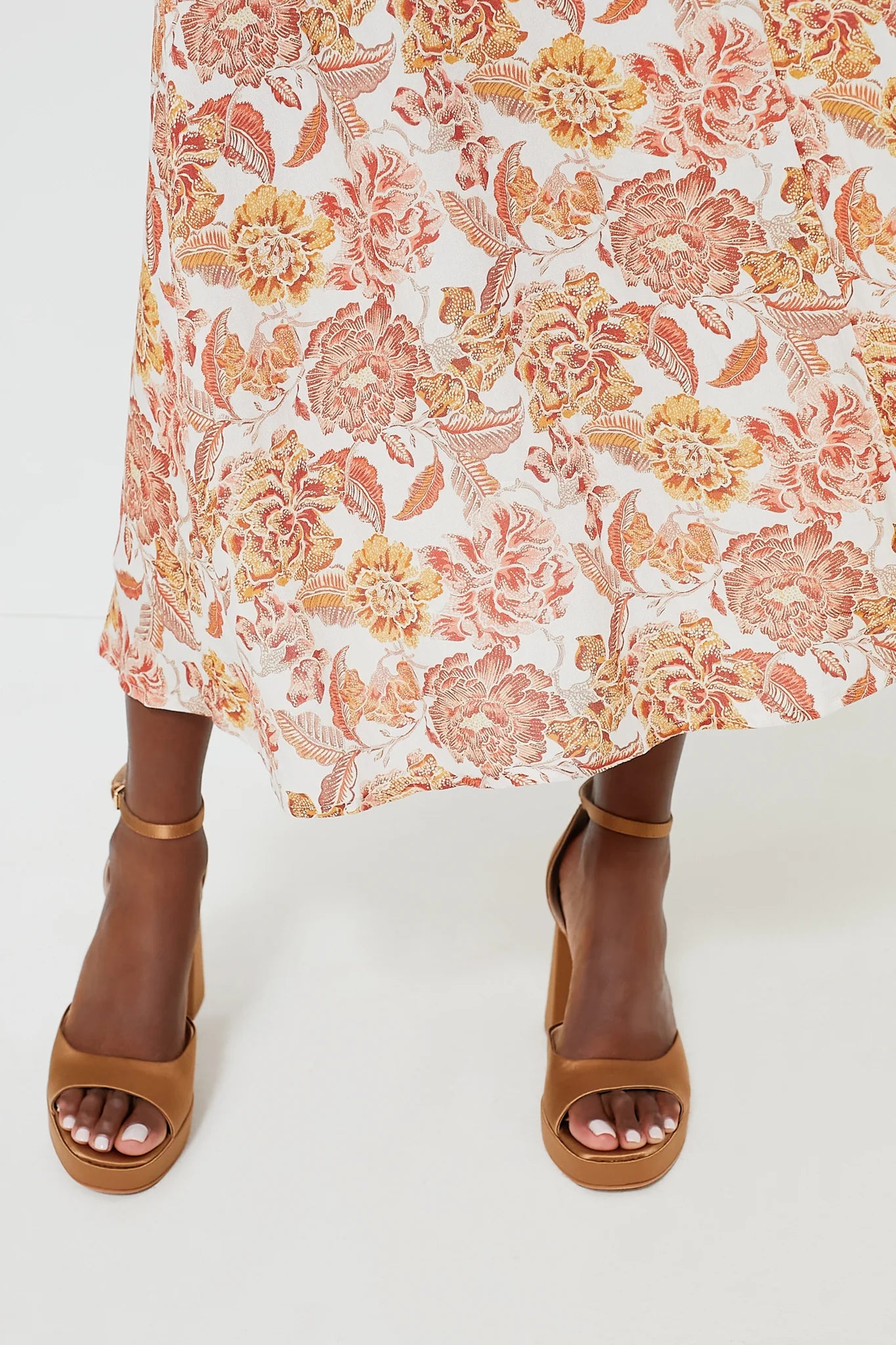 Saffron Floral Sophia Maxi Dress