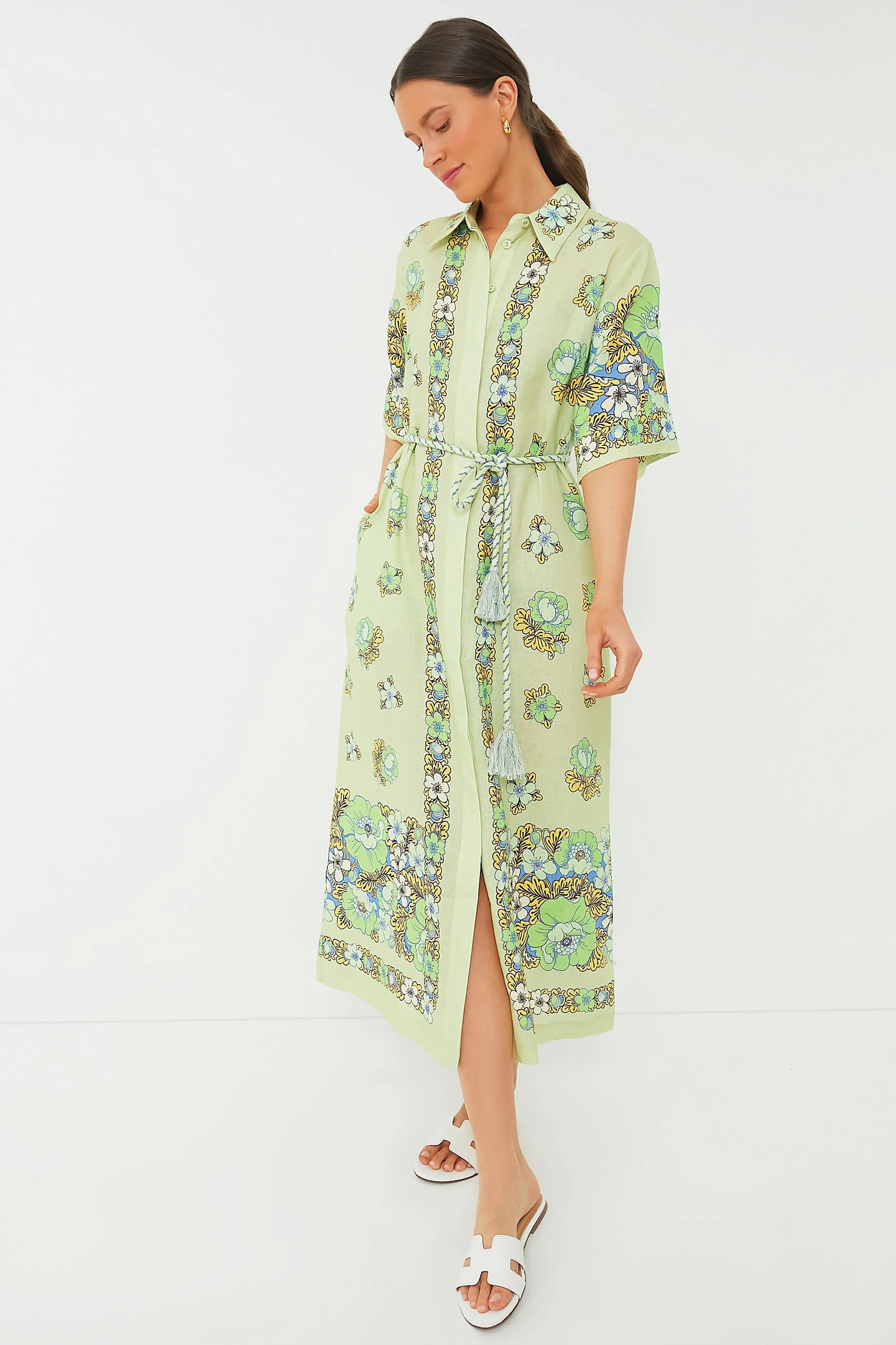 White Leather Alibi Sandals