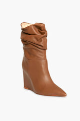 Tan Ashlee Wedge Boots