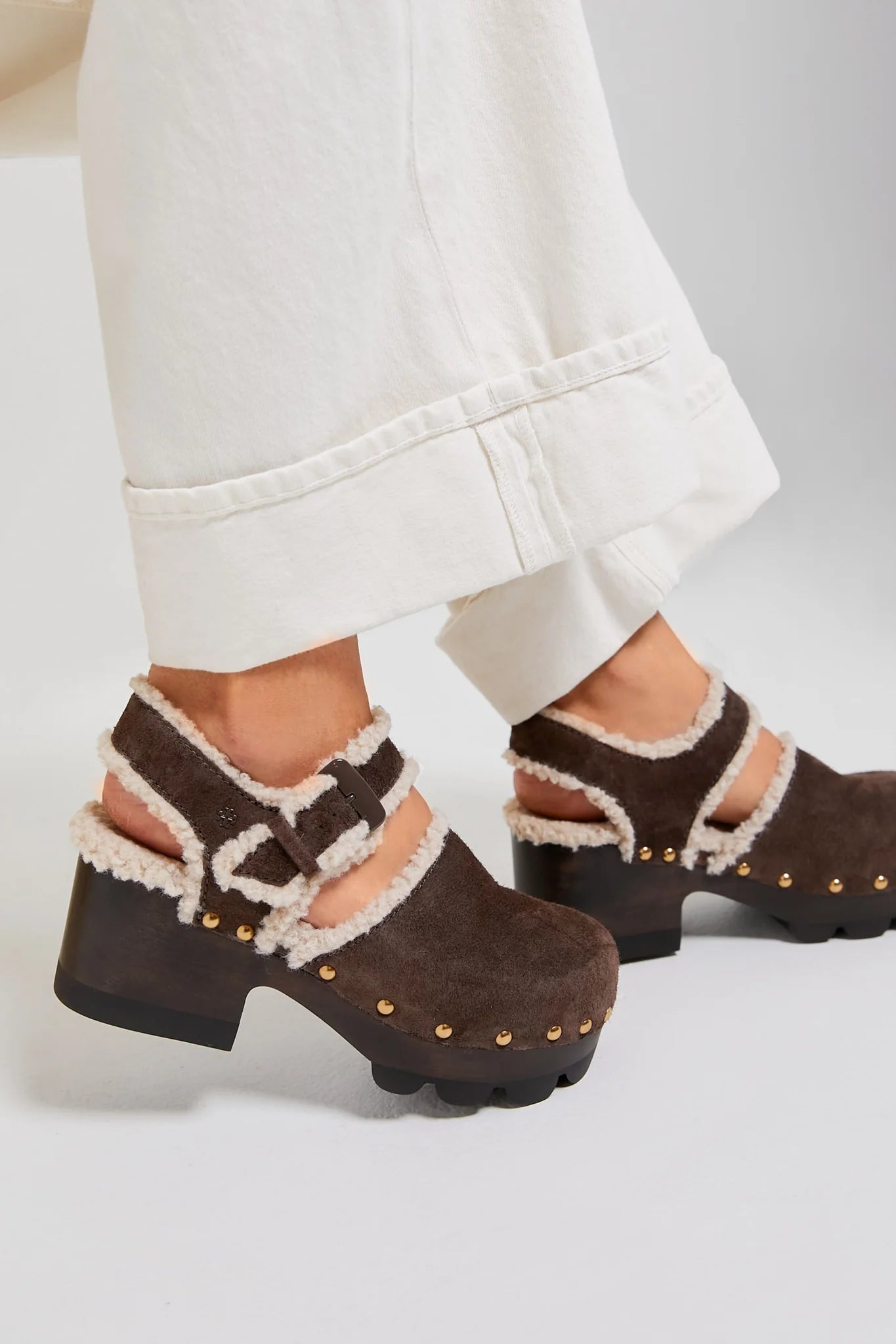 Deep Espresso Shearling Clog