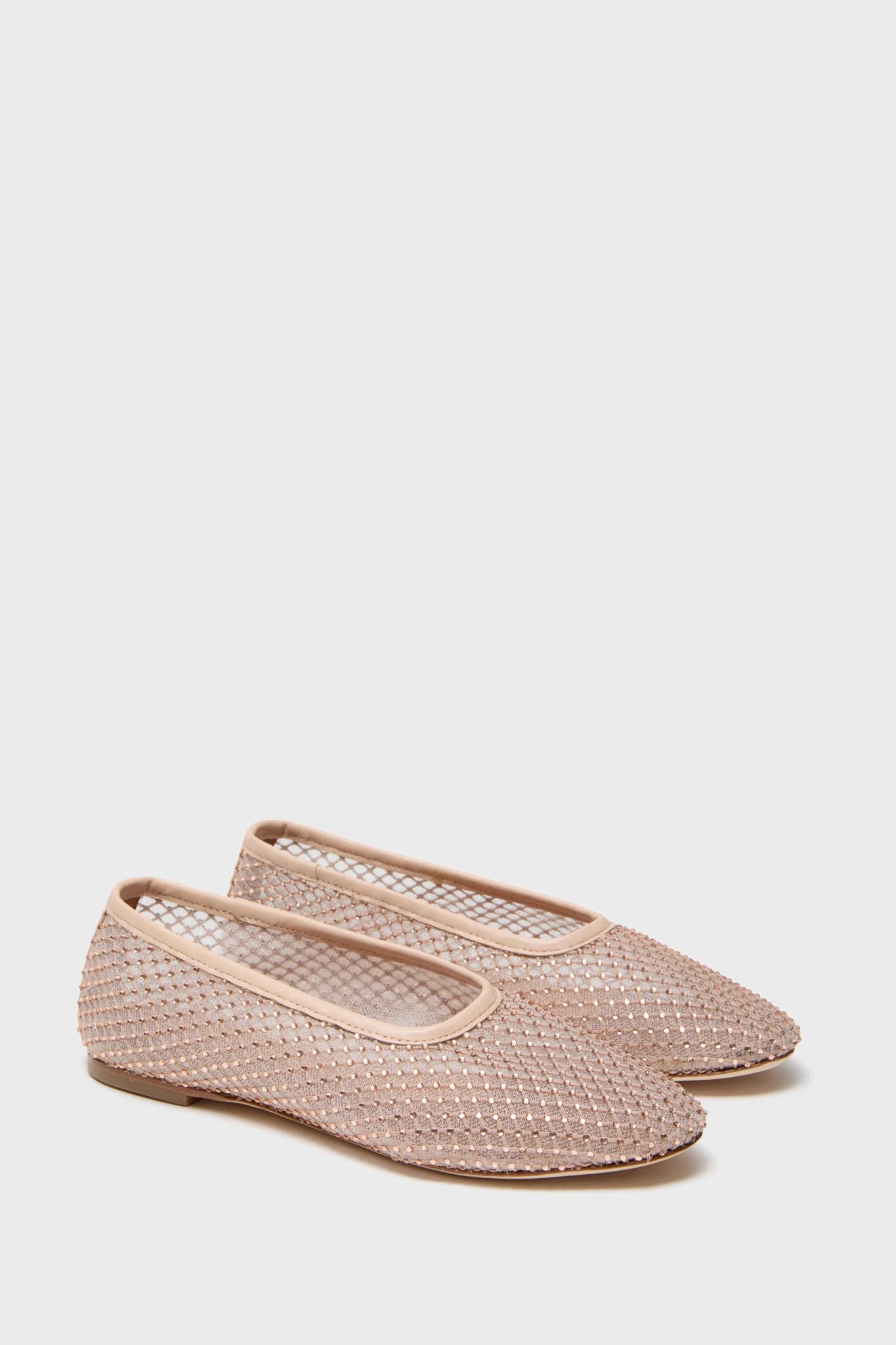 Champagne Alba Studded Ballet Flat