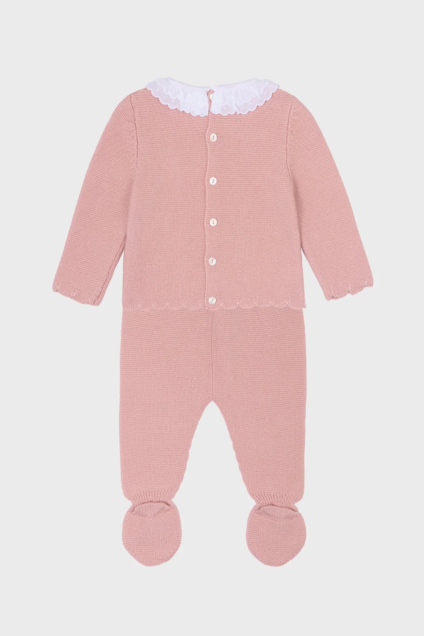 Pink Amaya Merino Baby Knitted Set