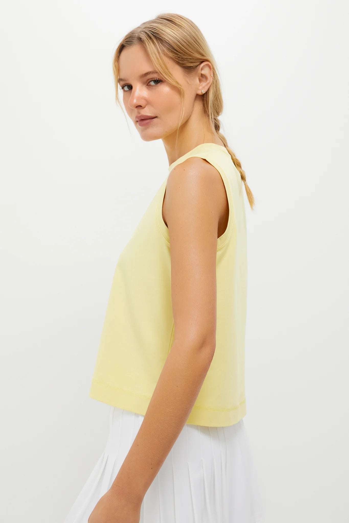 Lemongrass Performance Cotton Sasha Tank