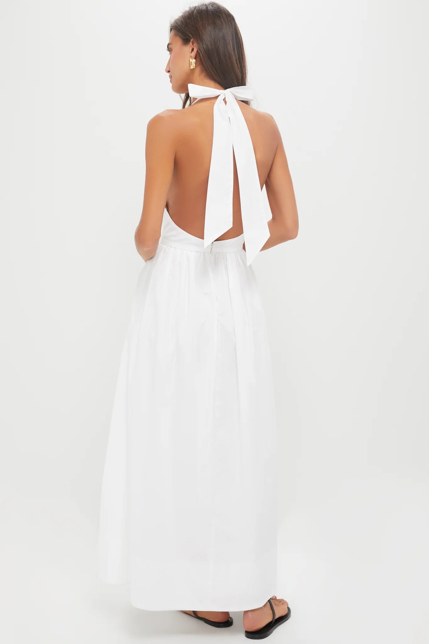 White Halter Marcie Dress