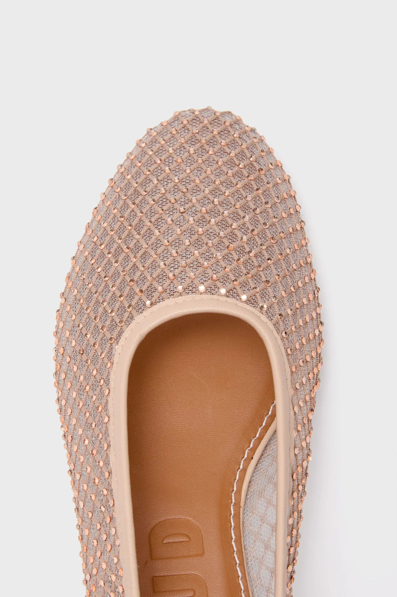 Champagne Alba Studded Ballet Flat