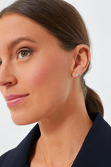 14k Gold Diamond Bezel Stud Earrings