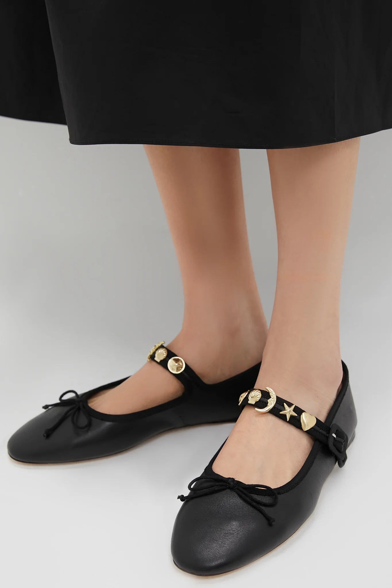 Black with Charms Chiara Mary Janes