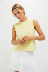 Lemongrass Performance Cotton Sasha Tank