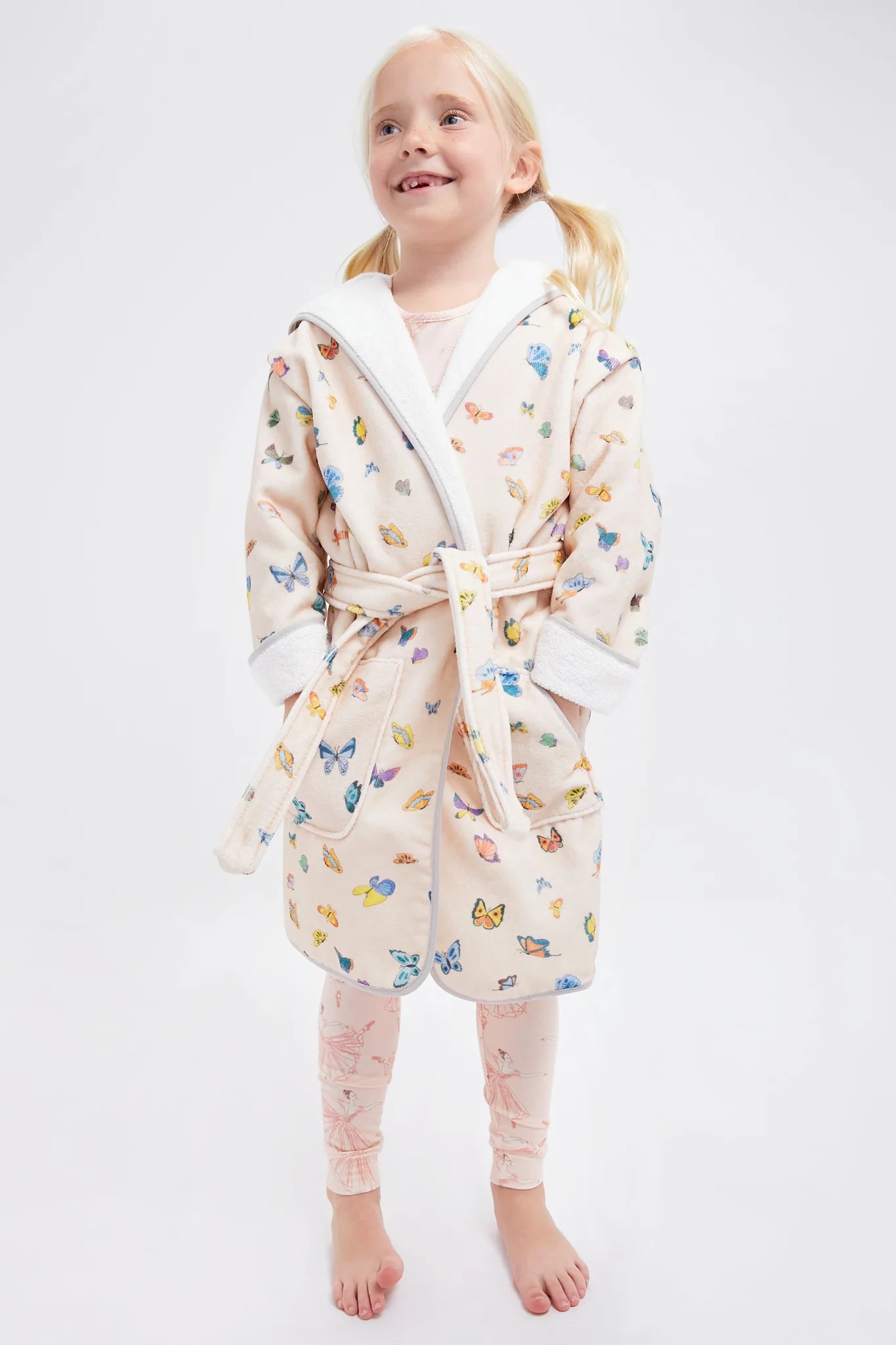 Blush Peach Madame Butterfly Robe