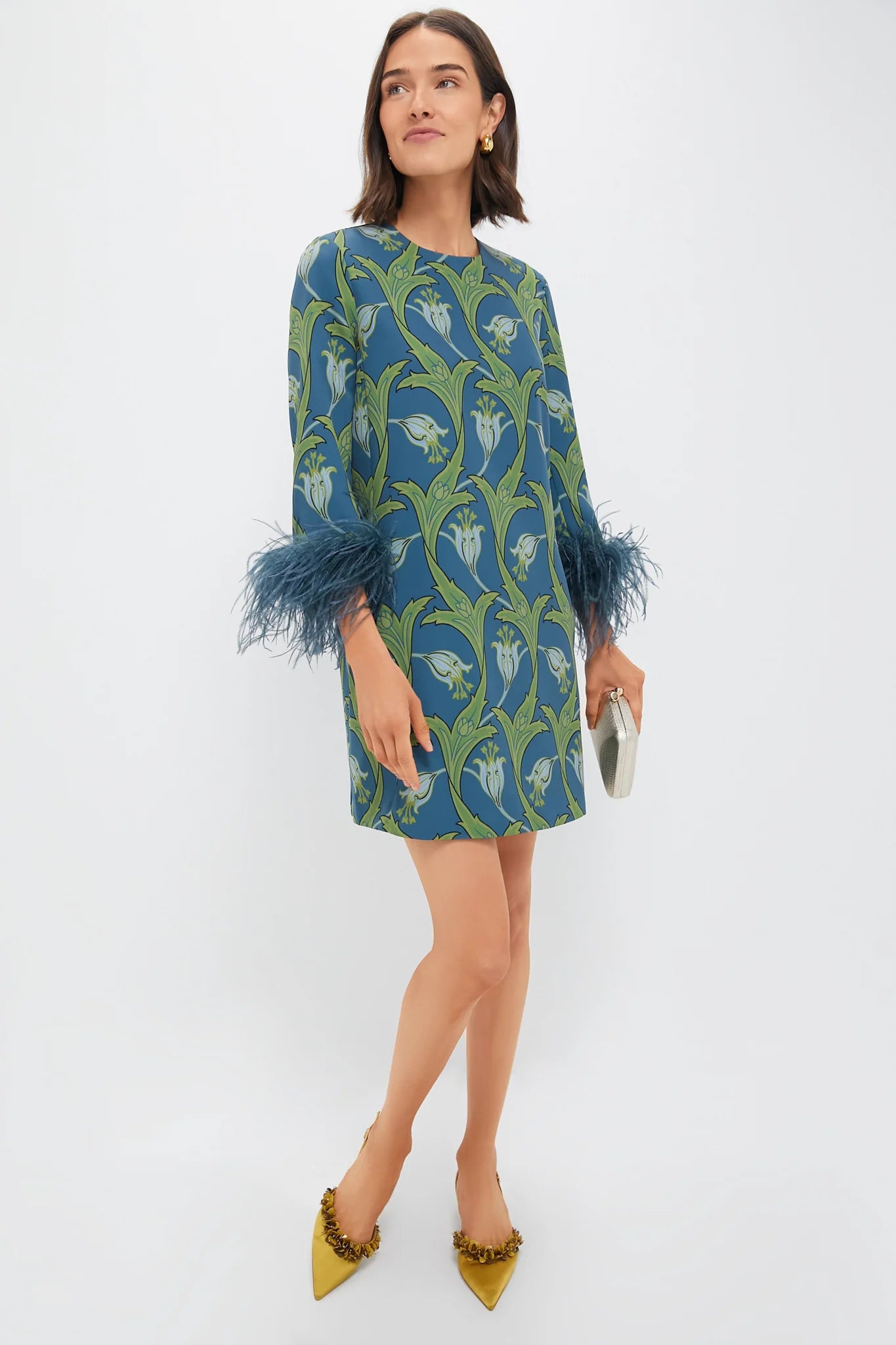 Deco Floral Feather Mod Mary Dress