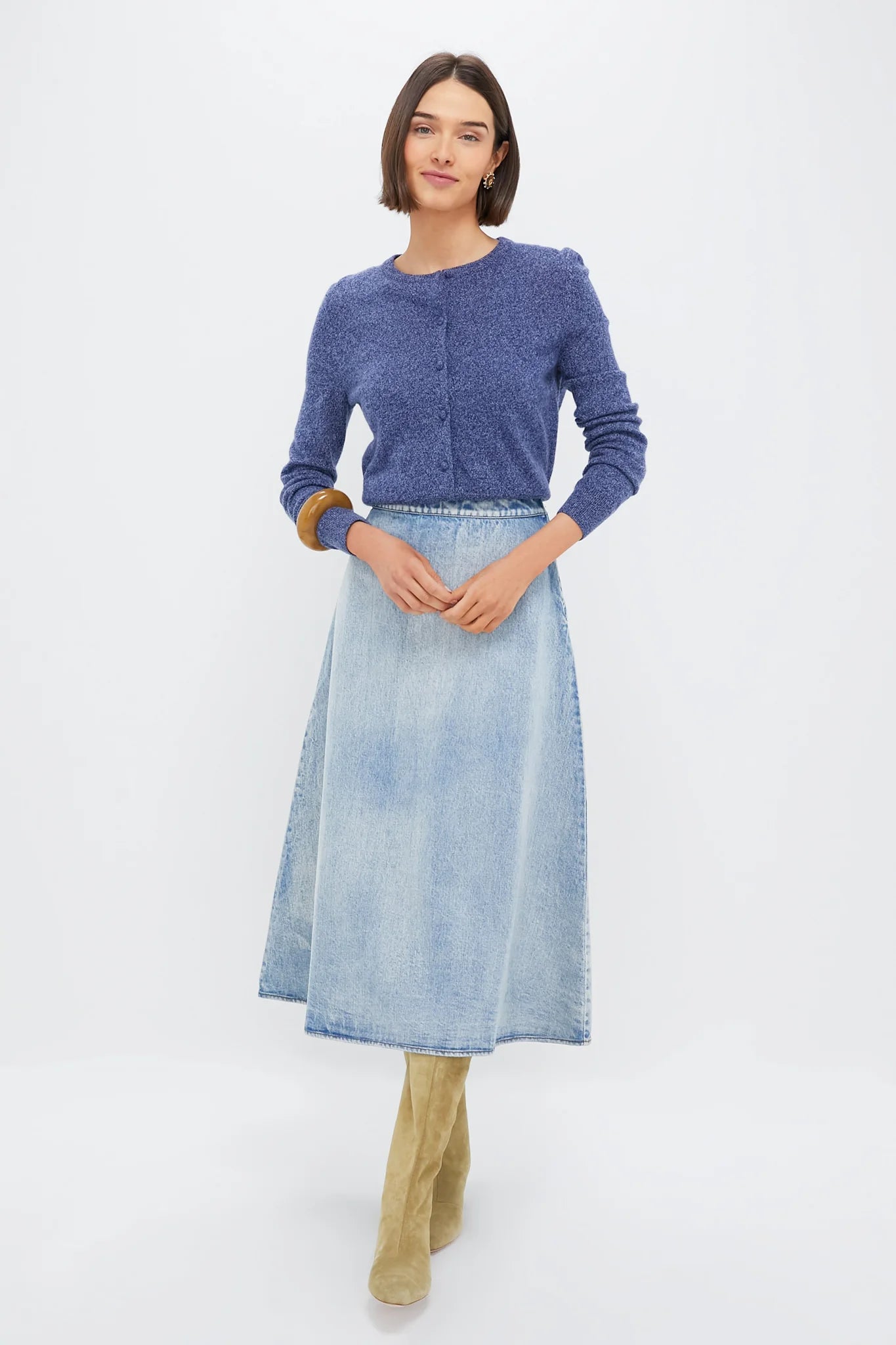 Acid Wash Denim Britt Skirt