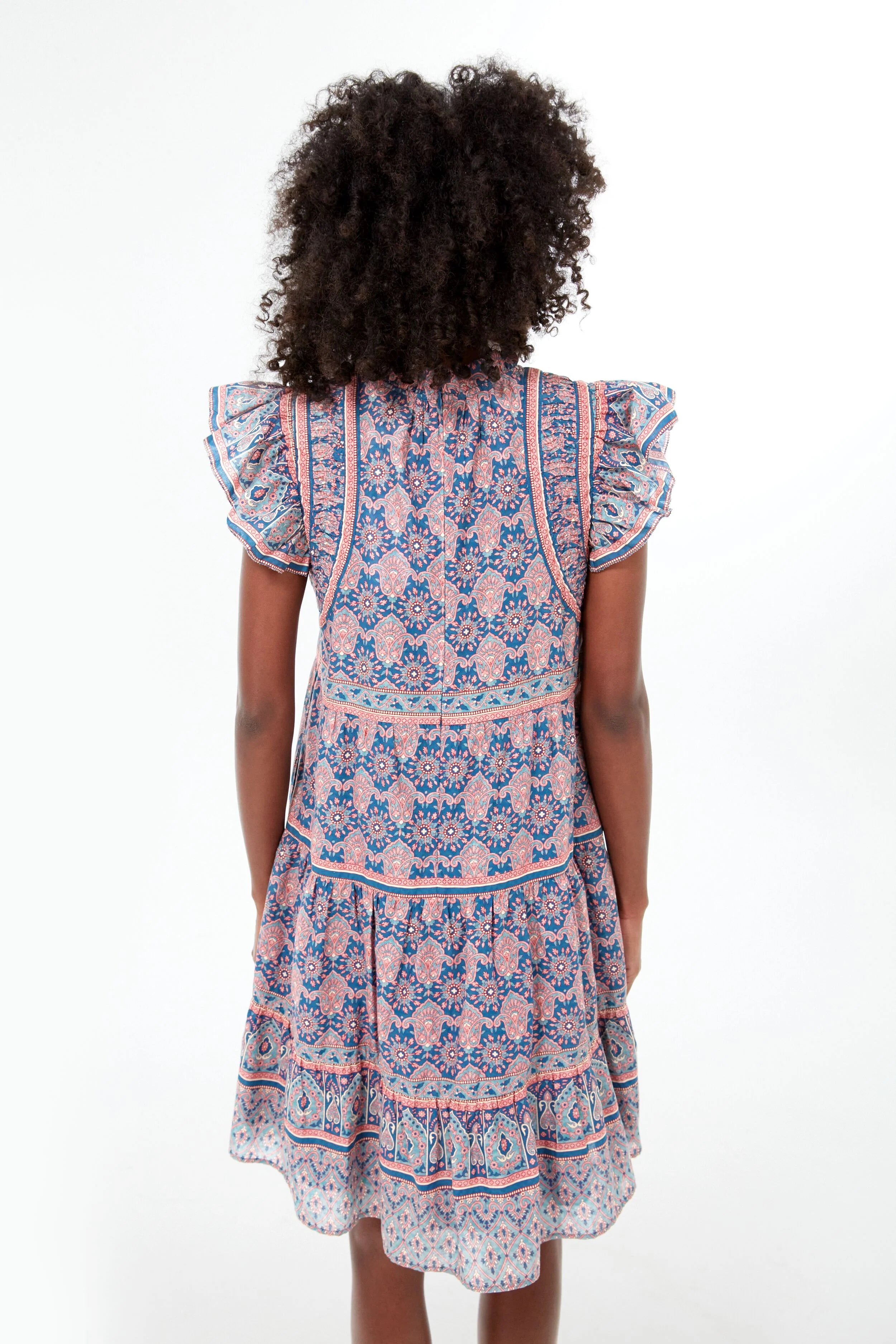 Exclusive Lilac Parker Print Border Tunic Dress