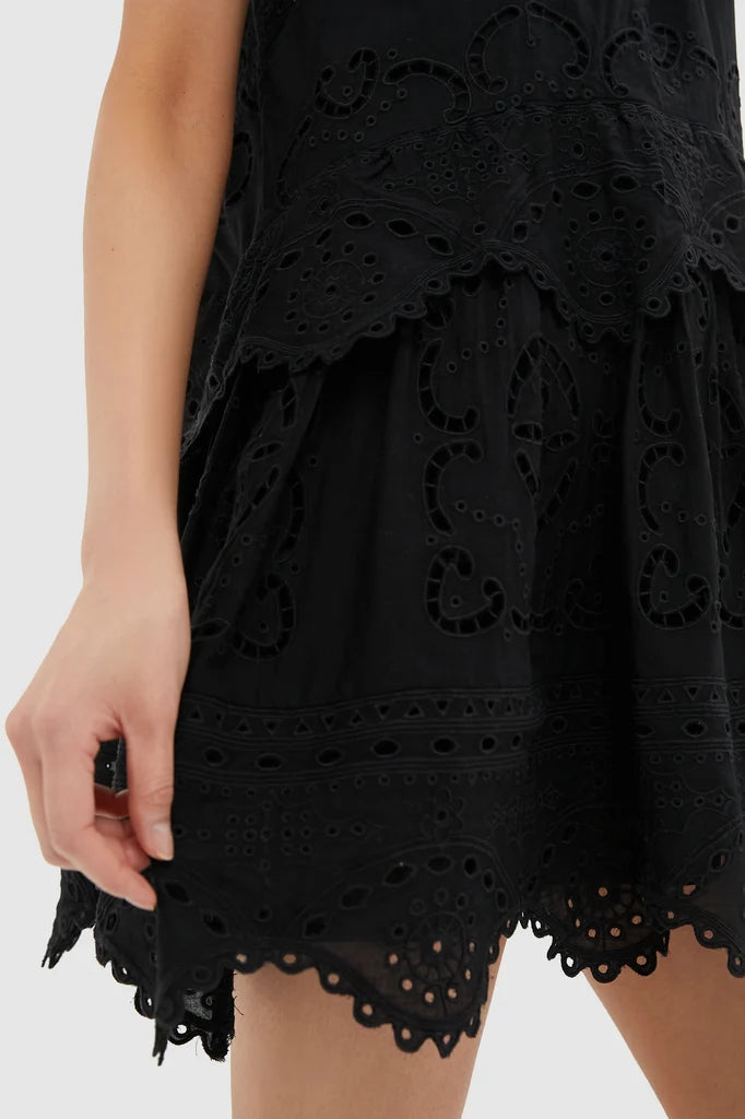 Black Dahlia Eyelet Tank Dress