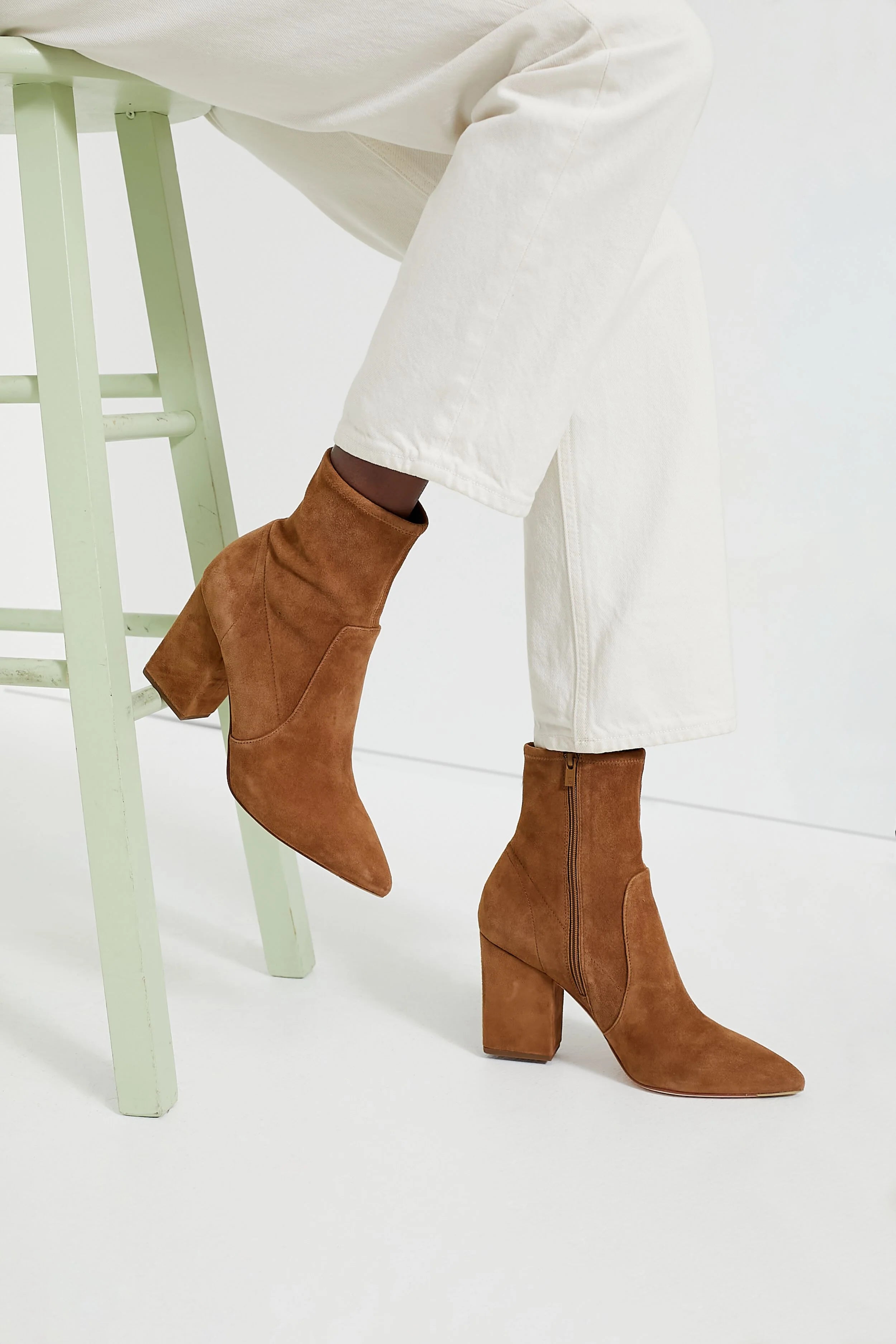 Cacao Isla Slim Ankle Booties