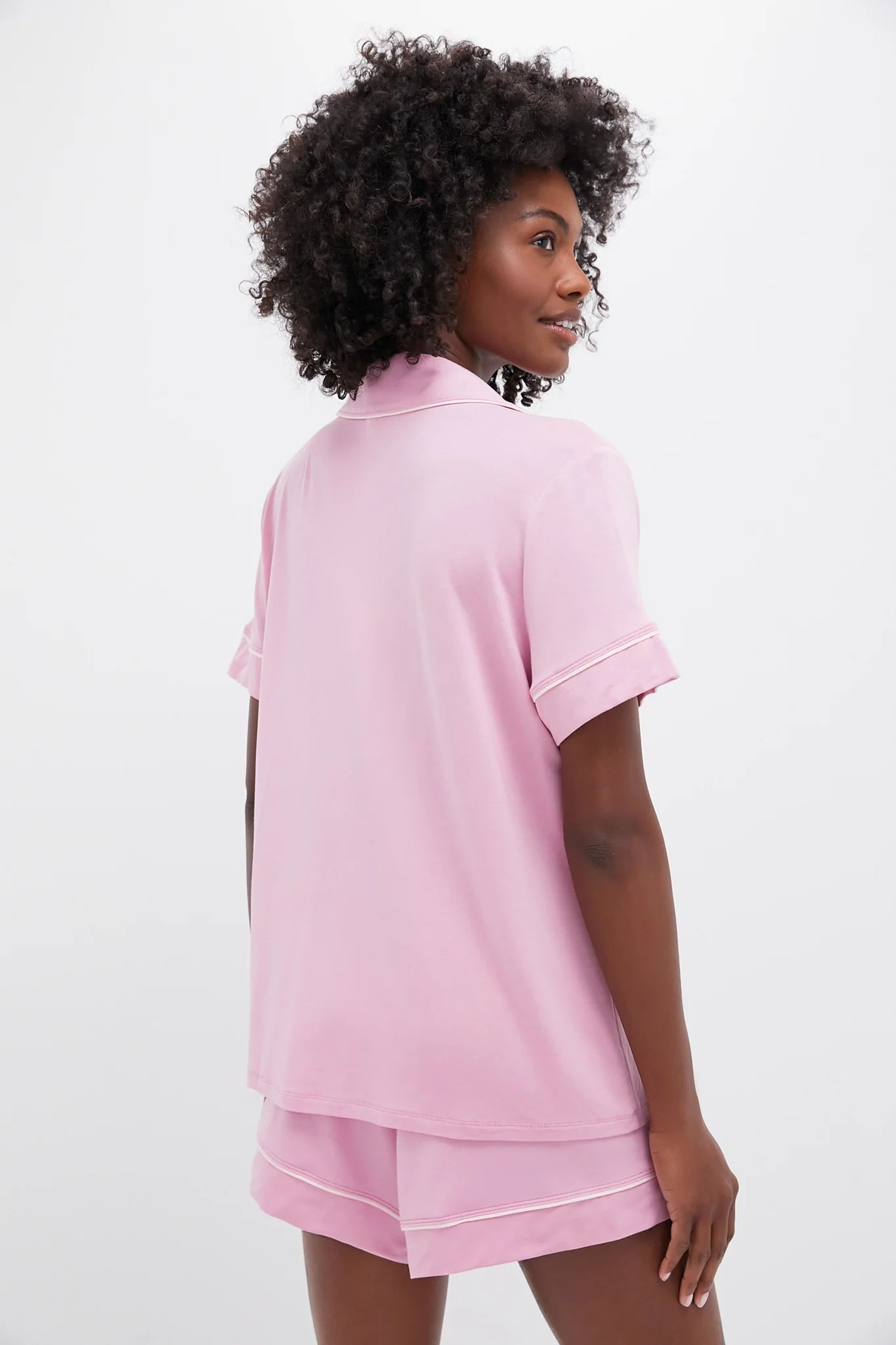 Rose Quartz Petal Pink Gisele Short PJ Set